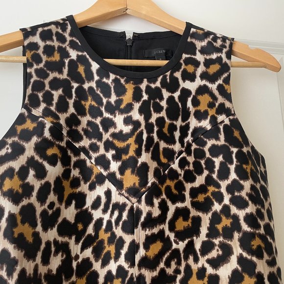 J. Crew Sheath Dress in Leopard --Size 0 - Picture 4 of 4